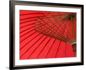 Red Umbrella, Chiang Mai, Thailand, Southeast Asia-Porteous Rod-Framed Photographic Print