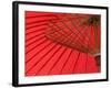 Red Umbrella, Chiang Mai, Thailand, Southeast Asia-Porteous Rod-Framed Photographic Print
