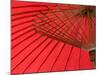 Red Umbrella, Chiang Mai, Thailand, Southeast Asia-Porteous Rod-Mounted Photographic Print