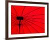 Red Umbrella Close Up, Vientiane, Laos, Indochina, Southeast Asia, Asia-Matthew Williams-Ellis-Framed Photographic Print