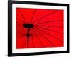 Red Umbrella Close Up, Vientiane, Laos, Indochina, Southeast Asia, Asia-Matthew Williams-Ellis-Framed Photographic Print