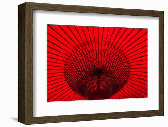 Red umbrella, Gifu, Japan-Keren Su-Framed Photographic Print