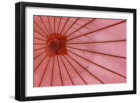 Red Umbrella-Kathy Mahan-Framed Photographic Print