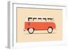 Red Van, 2023 (Digital)-Florent Bodart-Framed Giclee Print