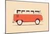 Red Van, 2023 (Digital)-Florent Bodart-Mounted Giclee Print