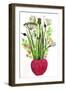 Red vase 2, 2021 (monoprint)-Sarah Thompson-Engels-Framed Giclee Print