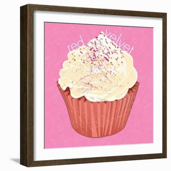 Red Velvet Cupcake, 2019,-Nancy Moniz Charalambous-Framed Giclee Print