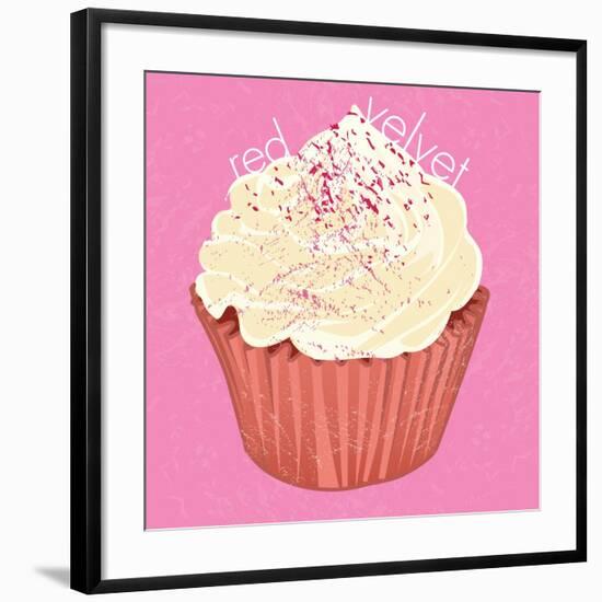 Red Velvet Cupcake, 2019,-Nancy Moniz Charalambous-Framed Giclee Print