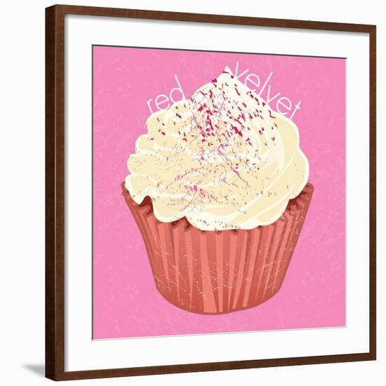 Red Velvet Cupcake, 2019,-Nancy Moniz Charalambous-Framed Giclee Print