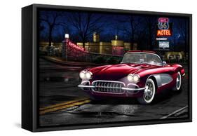 Red Vette-Helen Flint-Framed Stretched Canvas