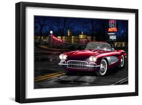 Red Vette-Helen Flint-Framed Art Print