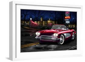 Red Vette-Helen Flint-Framed Art Print