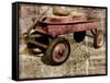 Red Wagon-Mindy Sommers-Framed Stretched Canvas