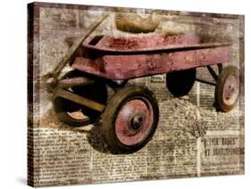 Red Wagon-Mindy Sommers-Stretched Canvas