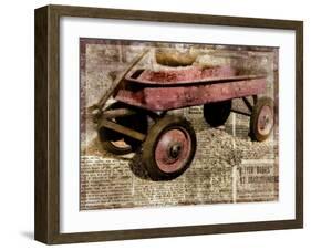 Red Wagon-Mindy Sommers-Framed Giclee Print