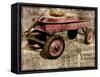 Red Wagon-Mindy Sommers-Framed Stretched Canvas