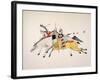 Red Walker and a Companion Fleeing from Pursuing Crow Indians-Kills Two-Framed Giclee Print