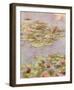 Red Water Lilies-Claude Monet-Framed Art Print