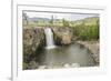 Red waterfall, Orkhon valley, South Hangay province, Mongolia, Central Asia, Asia-Francesco Vaninetti-Framed Photographic Print