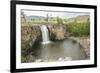 Red waterfall, Orkhon valley, South Hangay province, Mongolia, Central Asia, Asia-Francesco Vaninetti-Framed Photographic Print