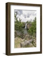 Red waterfall, Orkhon valley, South Hangay province, Mongolia, Central Asia, Asia-Francesco Vaninetti-Framed Photographic Print