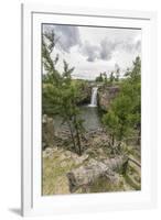 Red waterfall, Orkhon valley, South Hangay province, Mongolia, Central Asia, Asia-Francesco Vaninetti-Framed Photographic Print