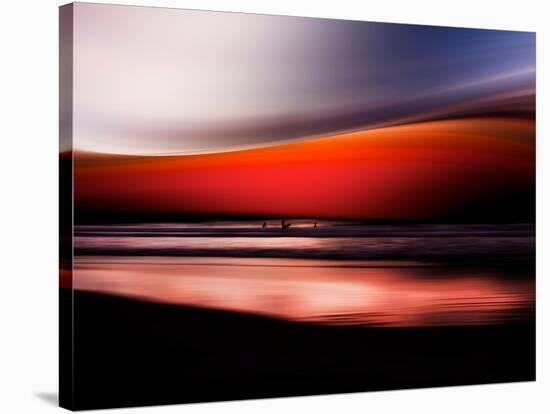 Red Wave-Josh Adamski-Stretched Canvas