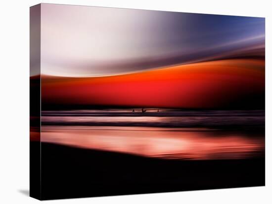 Red Wave-Josh Adamski-Stretched Canvas