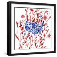 Red White and Blue 2-Irina Trzaskos Studio-Framed Giclee Print