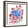 Red White and Blue 3-Irina Trzaskos Studio-Framed Giclee Print