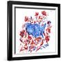 Red White and Blue 3-Irina Trzaskos Studio-Framed Giclee Print