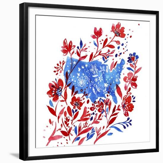 Red White and Blue 3-Irina Trzaskos Studio-Framed Giclee Print