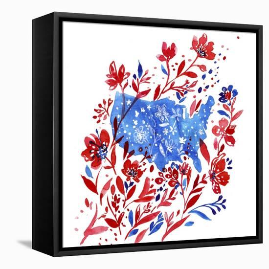 Red White and Blue 3-Irina Trzaskos Studio-Framed Stretched Canvas