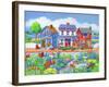 Red White and Blue Shops-Geraldine Aikman-Framed Giclee Print