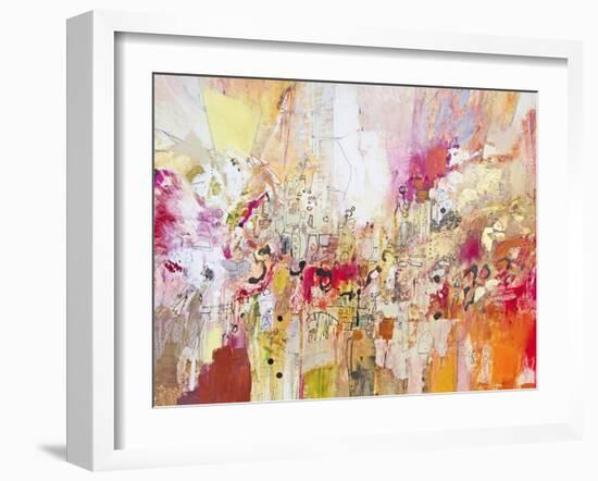 Red, White & Gold I-Jennifer Gardner-Framed Art Print