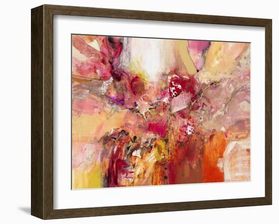 Red, White & Gold IV-Jennifer Gardner-Framed Art Print