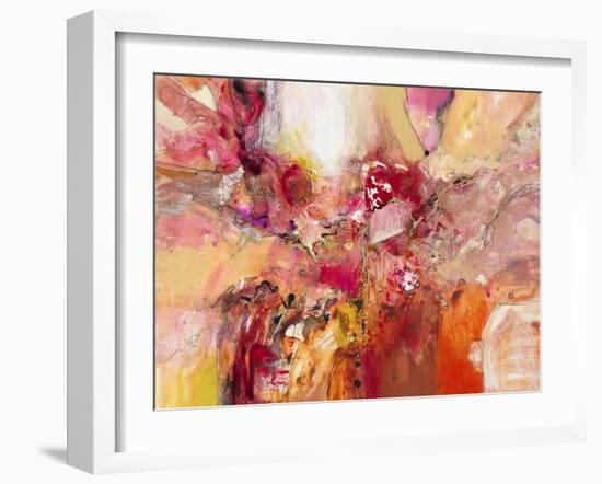 Red, White & Gold IV-Jennifer Gardner-Framed Art Print