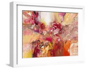 Red, White & Gold IV-Jennifer Gardner-Framed Art Print