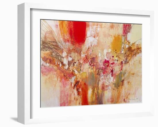 Red, White & Gold V-Jennifer Gardner-Framed Art Print