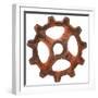 Red Wide Tooth Gear-Retroplanet-Framed Giclee Print