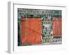 Red Window and Door, St. Kitts, Caribbean-David Herbig-Framed Photographic Print