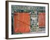 Red Window and Door, St. Kitts, Caribbean-David Herbig-Framed Photographic Print
