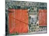 Red Window and Door, St. Kitts, Caribbean-David Herbig-Mounted Photographic Print