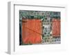 Red Window and Door, St. Kitts, Caribbean-David Herbig-Framed Photographic Print