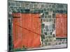 Red Window and Door, St. Kitts, Caribbean-David Herbig-Mounted Photographic Print