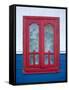 Red Window, Danube Delta, Romania-Russell Young-Framed Stretched Canvas