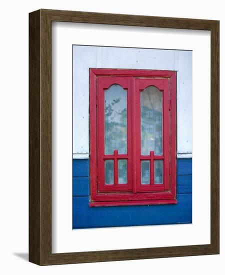 Red Window, Danube Delta, Romania-Russell Young-Framed Photographic Print