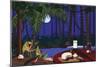 Red Wine And Cheese Under The Moonlight-Cindy Wider-Mounted Giclee Print