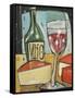 Red Wine and Cheese-Tim Nyberg-Framed Stretched Canvas