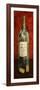 Red Wine and Cork II (Red Background)-Lanie Loreth-Framed Premium Giclee Print